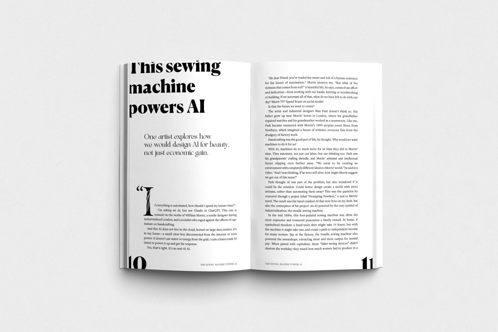 This Sewing Machine Powers AI